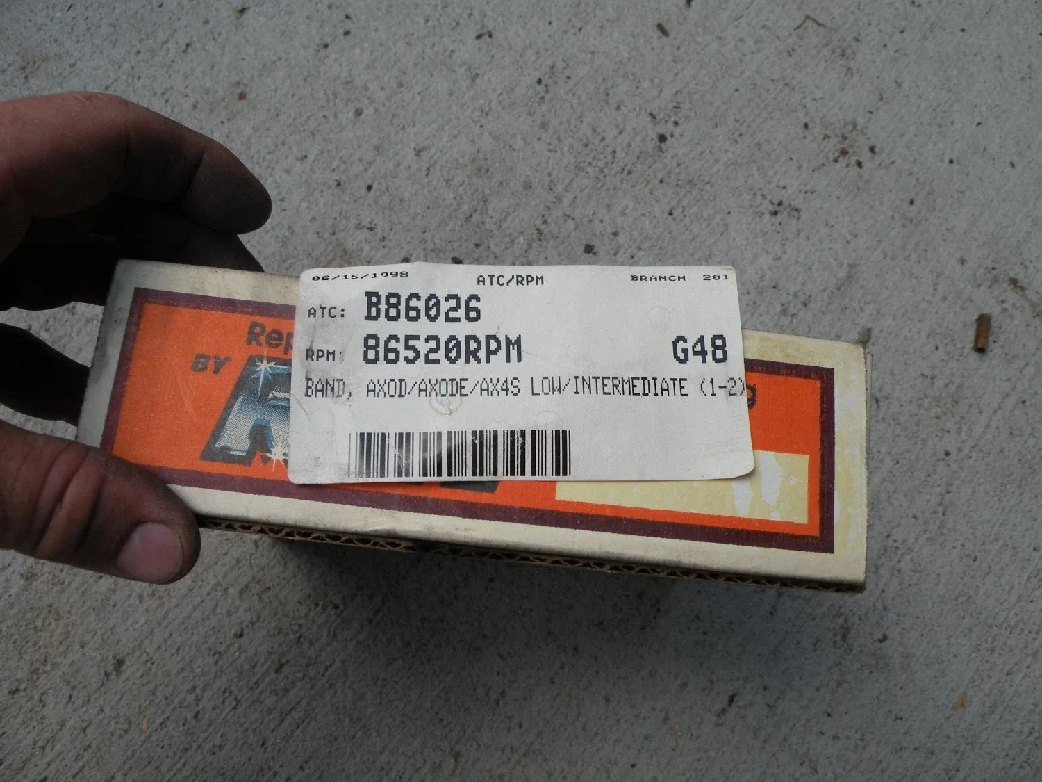 1990s Ford Automatic Transmission Band MPN 86520RPM