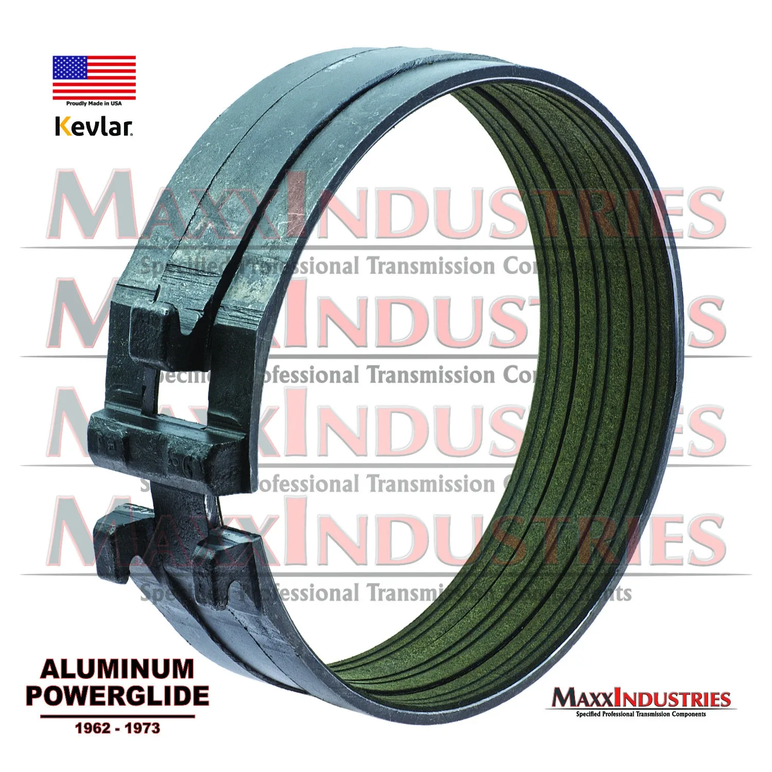 1962-73 Powerglide Low Band Kevlar-lined Aluminum - Alabama Bands 31752R image 2