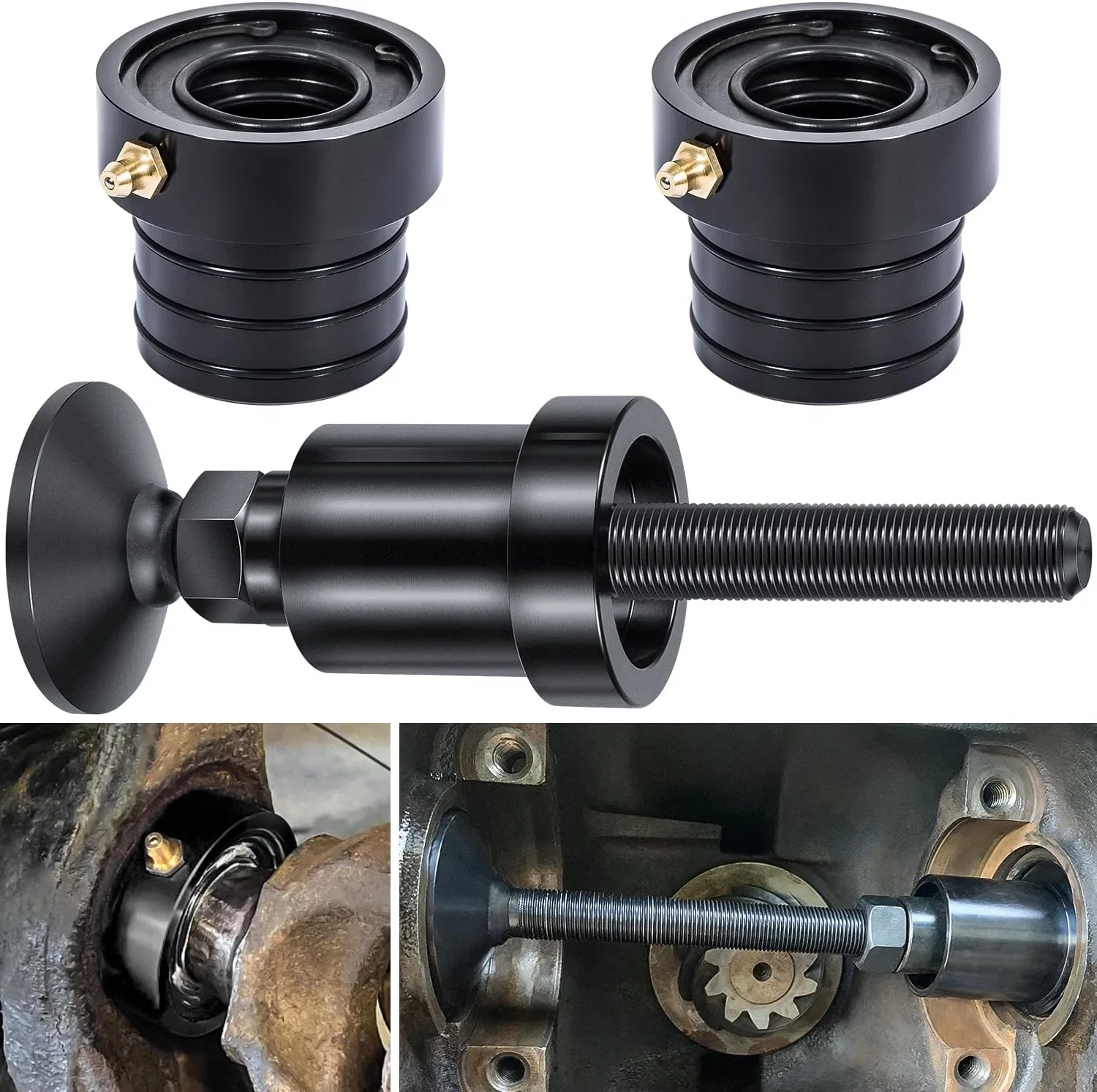 Front Axle Tube Inner Seal Pair with Installation Tool EC - MG21103+TOOL-BLACK