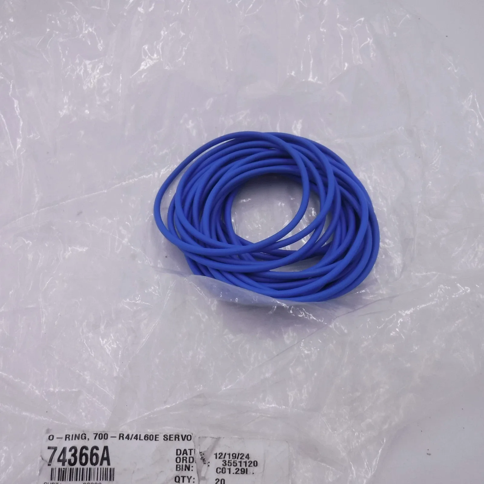 1982-Up 700-R4 / 4L60E Outer Servo Cover O-Rings 74366A - 20 Pack