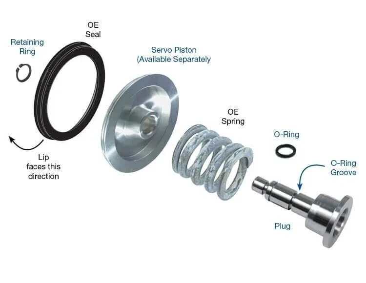 Reverse Servo Plug Kit 22912-01K for 42RE/46RE/47RE/48RE/A727/A904 image 2