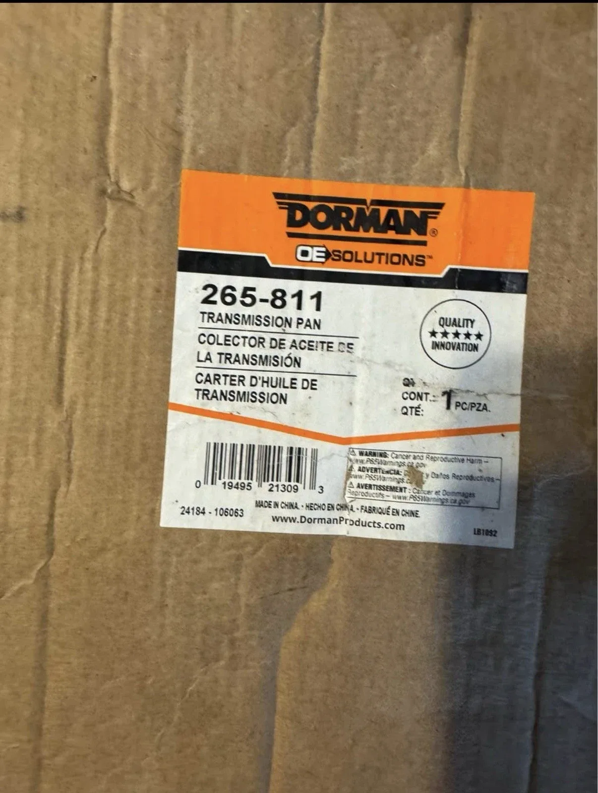 2007 Chevy Suburban Transmission Pan Dorman 265-811
