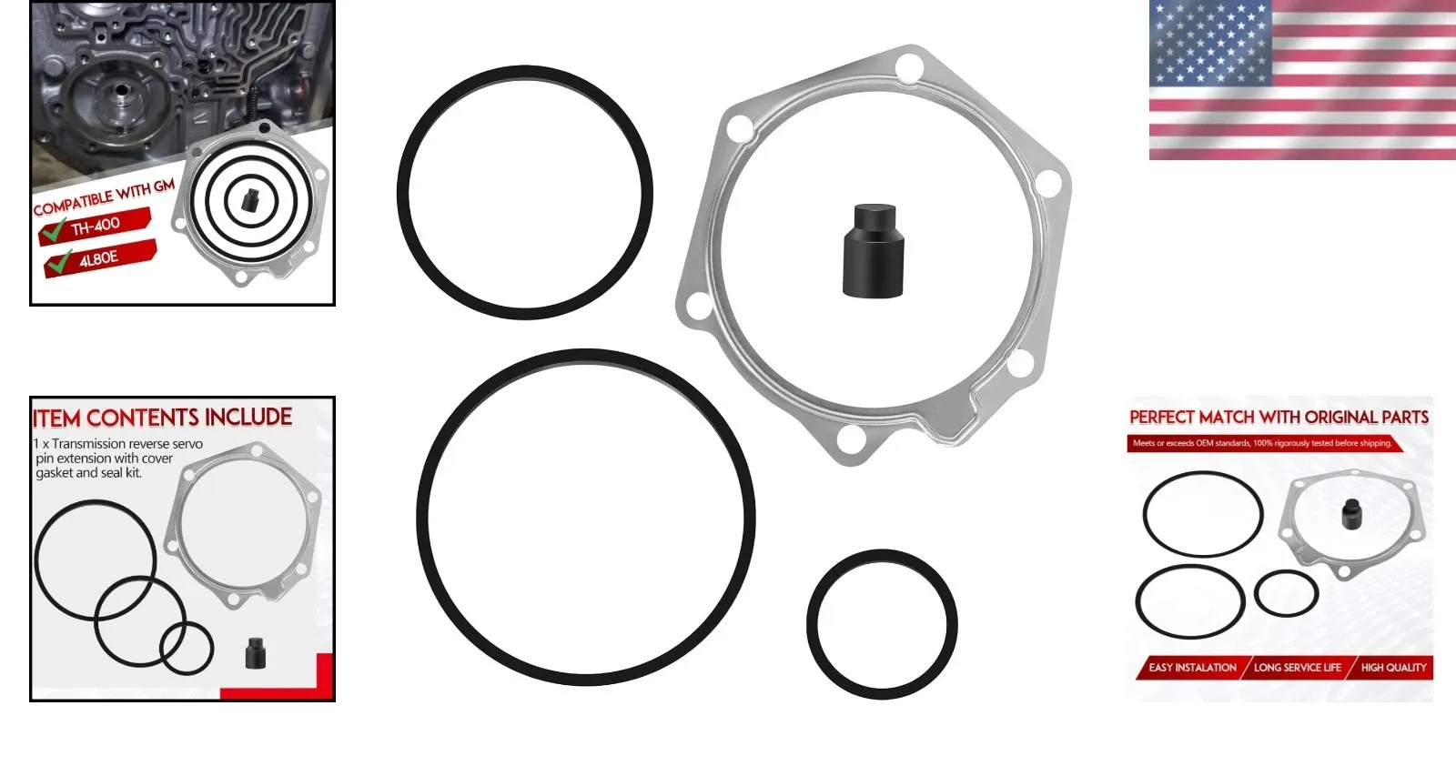 TH-400 Transmission Reverse Band Servo Piston Apply Pin Extender Kit - Transmission Servo Piston Kit image 2