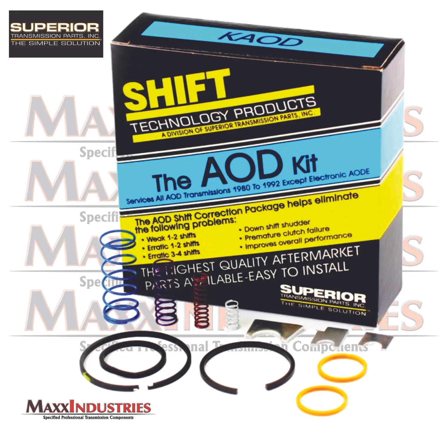 1980-Up Ford AOD Valve Body Shift Correction Kit KAOD image 2