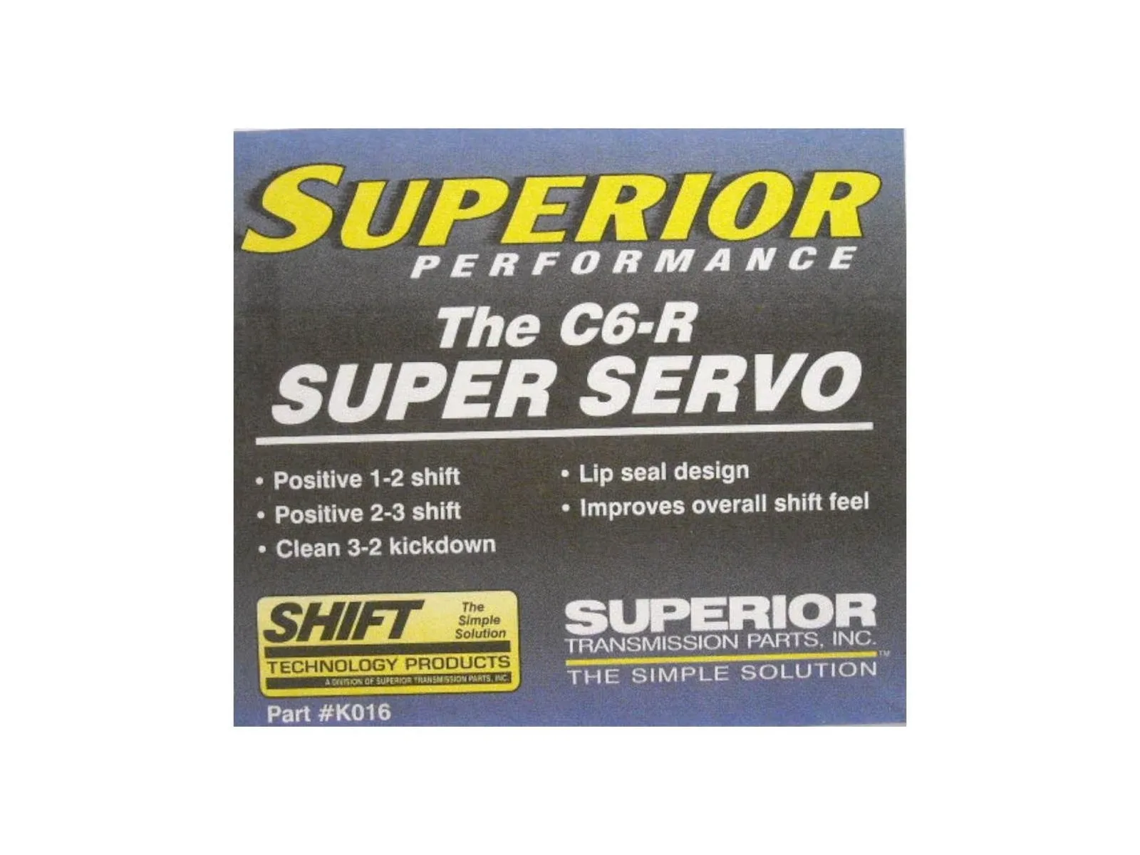 Superior Transmission Parts K016 Super Servo for Ford C-6 image 2