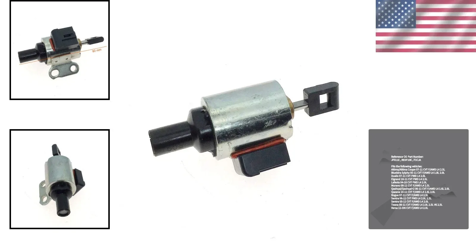 CVT Stepper Motor JF011E / RE0F10E / F1CJA - 12V Lightweight Step Motor image 2