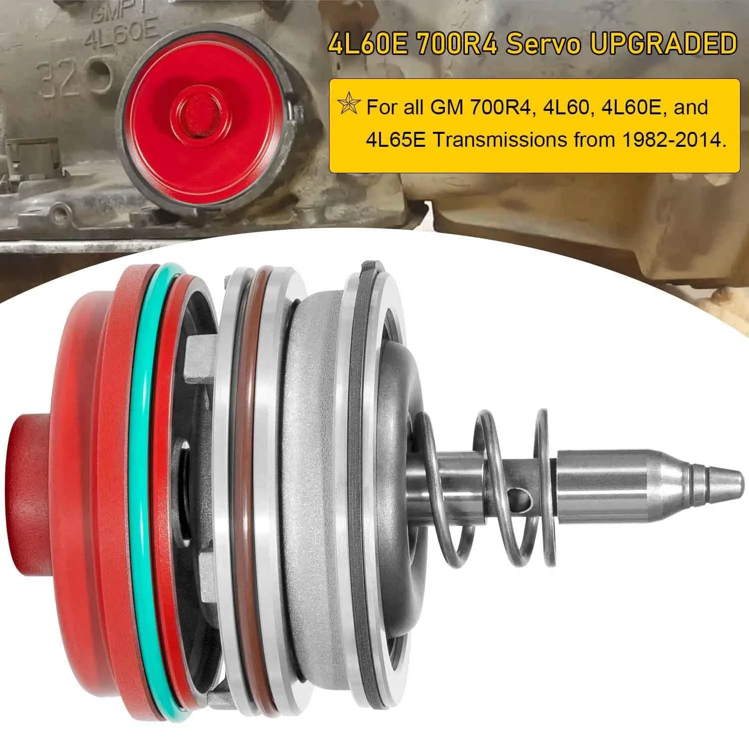 1982-2014 Corvette Servo Piston Kit for 700R4 / 4L60E / 4L65E / 4L70E image 3