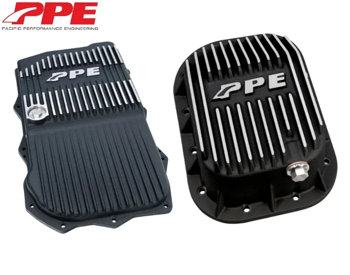 PPE Brushed Transmission & Oil Pan For 2018-2024 Jeep Wrangler/Gladiator 3.6L