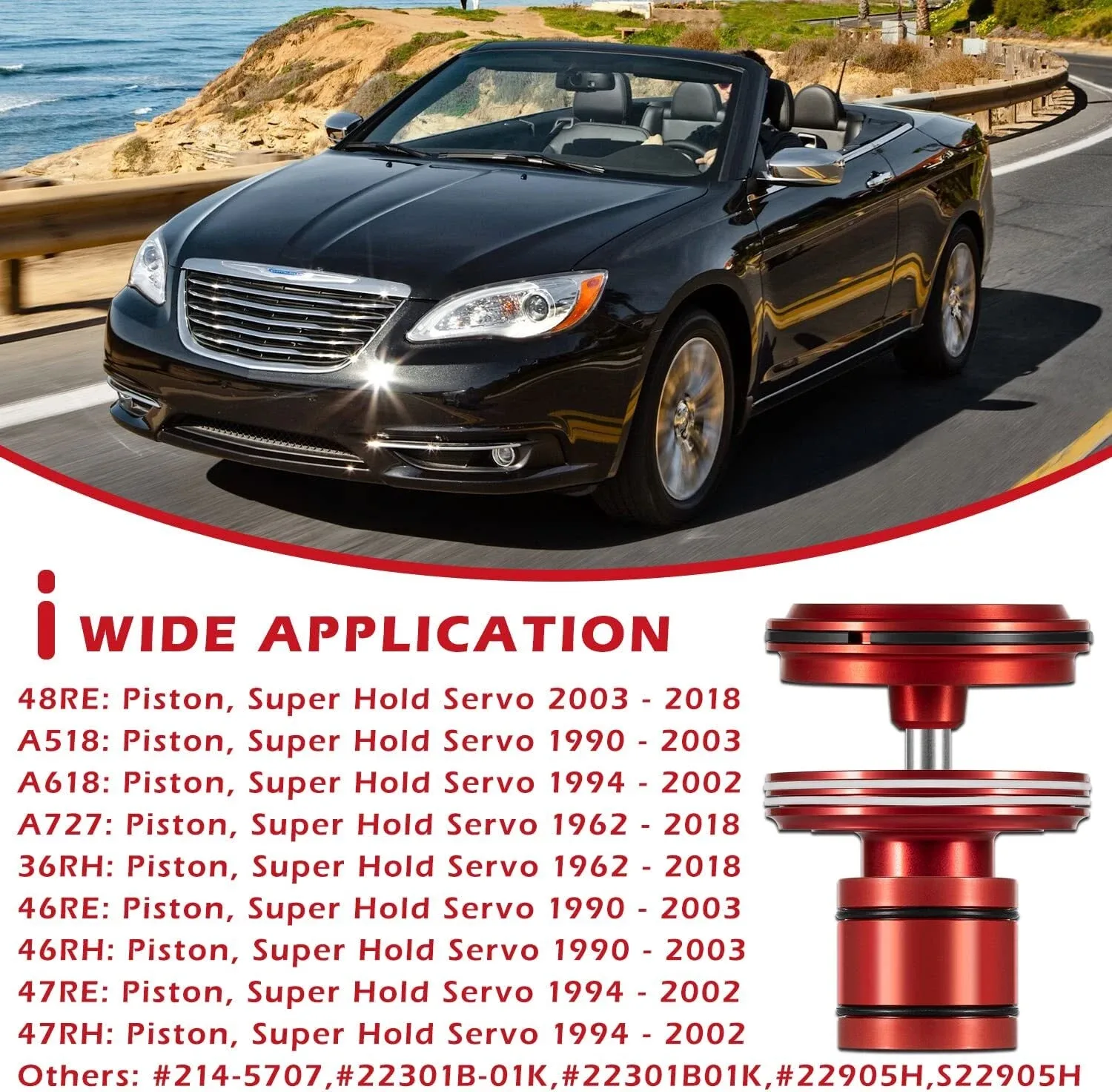 2nd Gear Super Hold Servo Kit TYQP1021 (OE 22301B-01K) for Dodge/Chrysler/Ram transmissions image 2