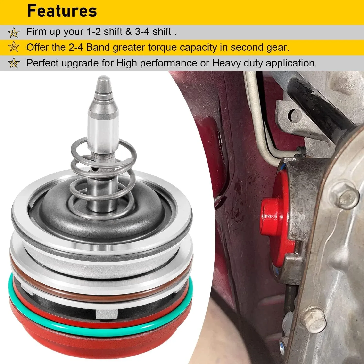1982-2014 Corvette 700R4/4L60E Servo Piston Kit A2A1562 image 3