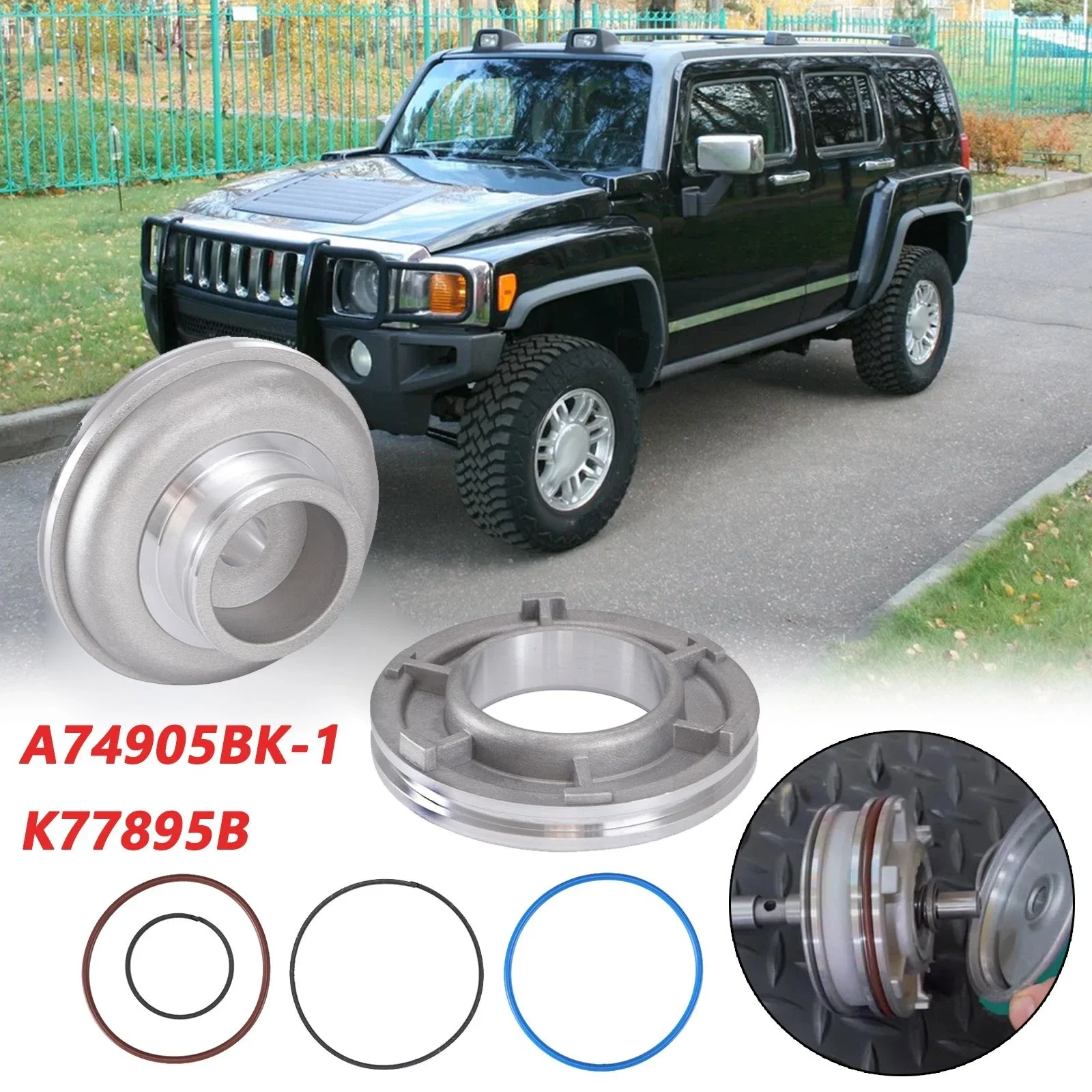 Corvette Servo Piston Kit for TH700R4 / 4L60E / 4L65E — 74905BK image 4