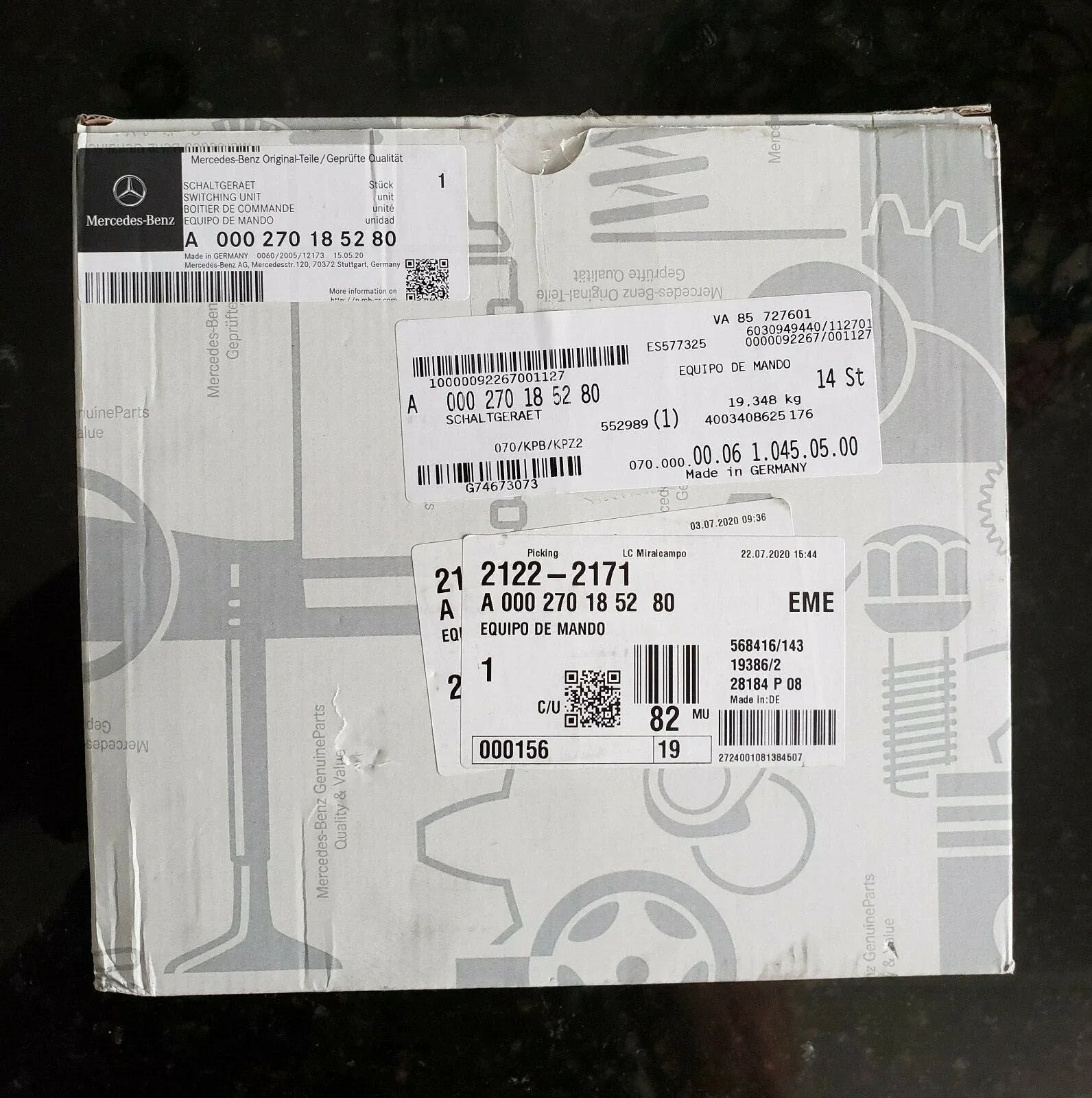 Mercedes-AMG A000-270-1852-80 Reman Transmission Switching Unit (722.9)