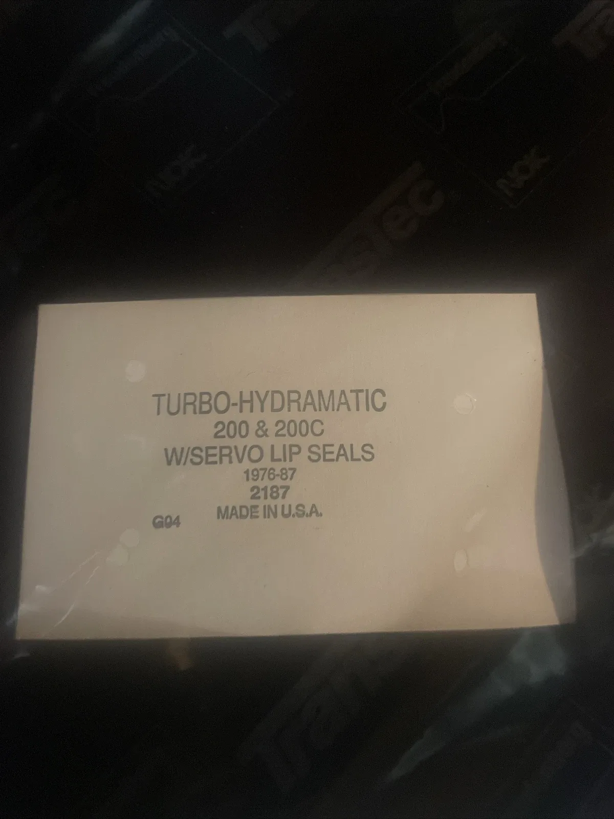 Turbo-Hydramatic 200 &200c W/servo Lip Seals 1976-87 2187