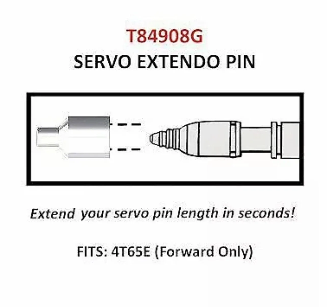 Teckpak T84908G Servo Extendo Pin for 4T65E (1999-2018) image 4