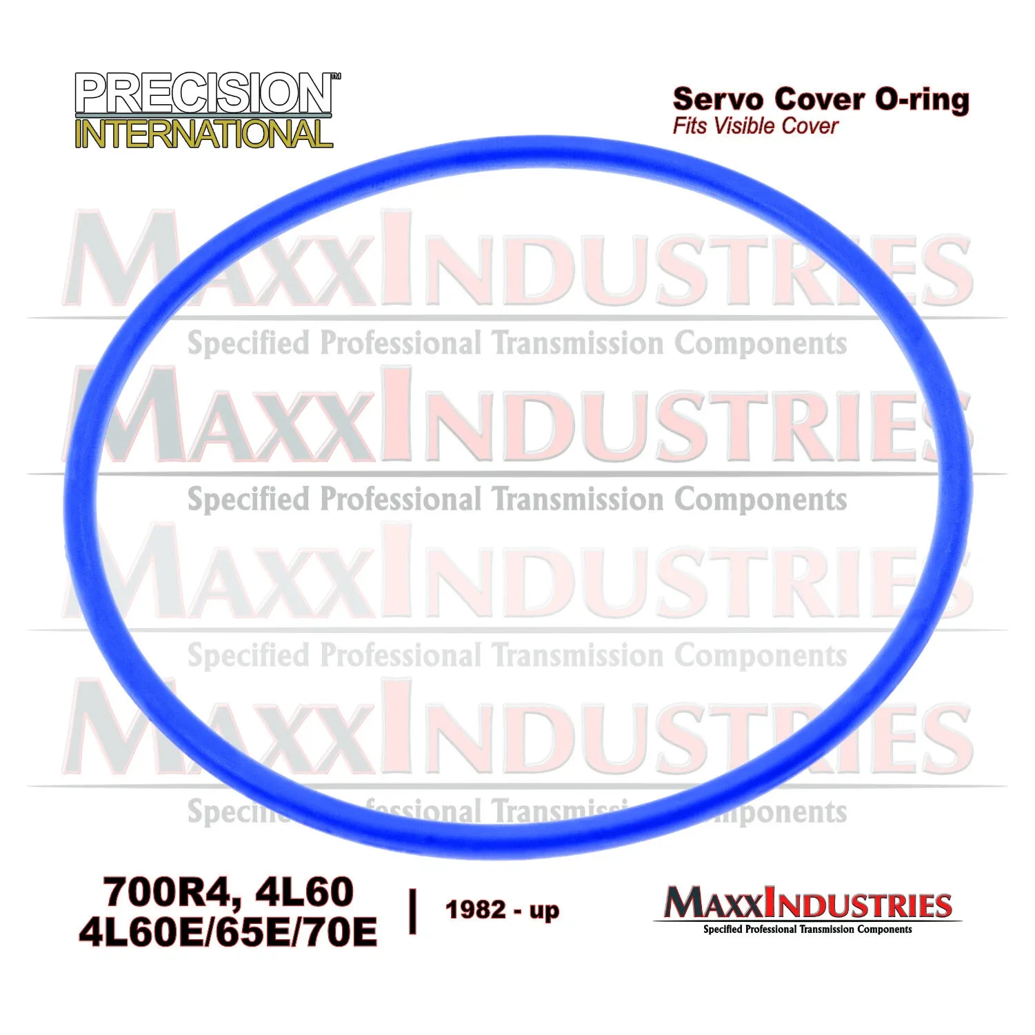 700R4 4L60E 4L65E Servo Piston Cover O-ring Seal Blue Outer 5-pack fits 1982-up image 2