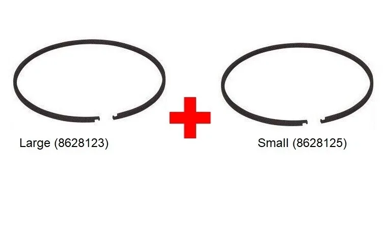 GM TH-200/2004R Sealing Rings (Servo Piston Outer Small & Large) — 8628123 / 8628125