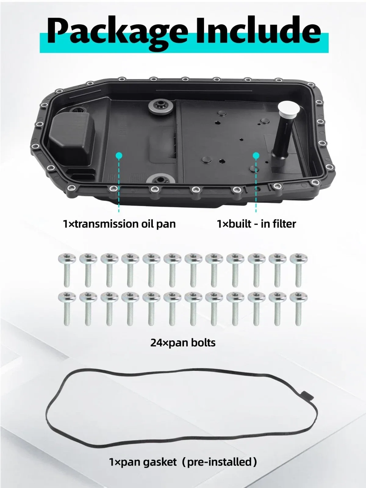 Transmission Oil Pan Gasket Repair Kit - Complete 6HP19 Service Set for BMW image 3