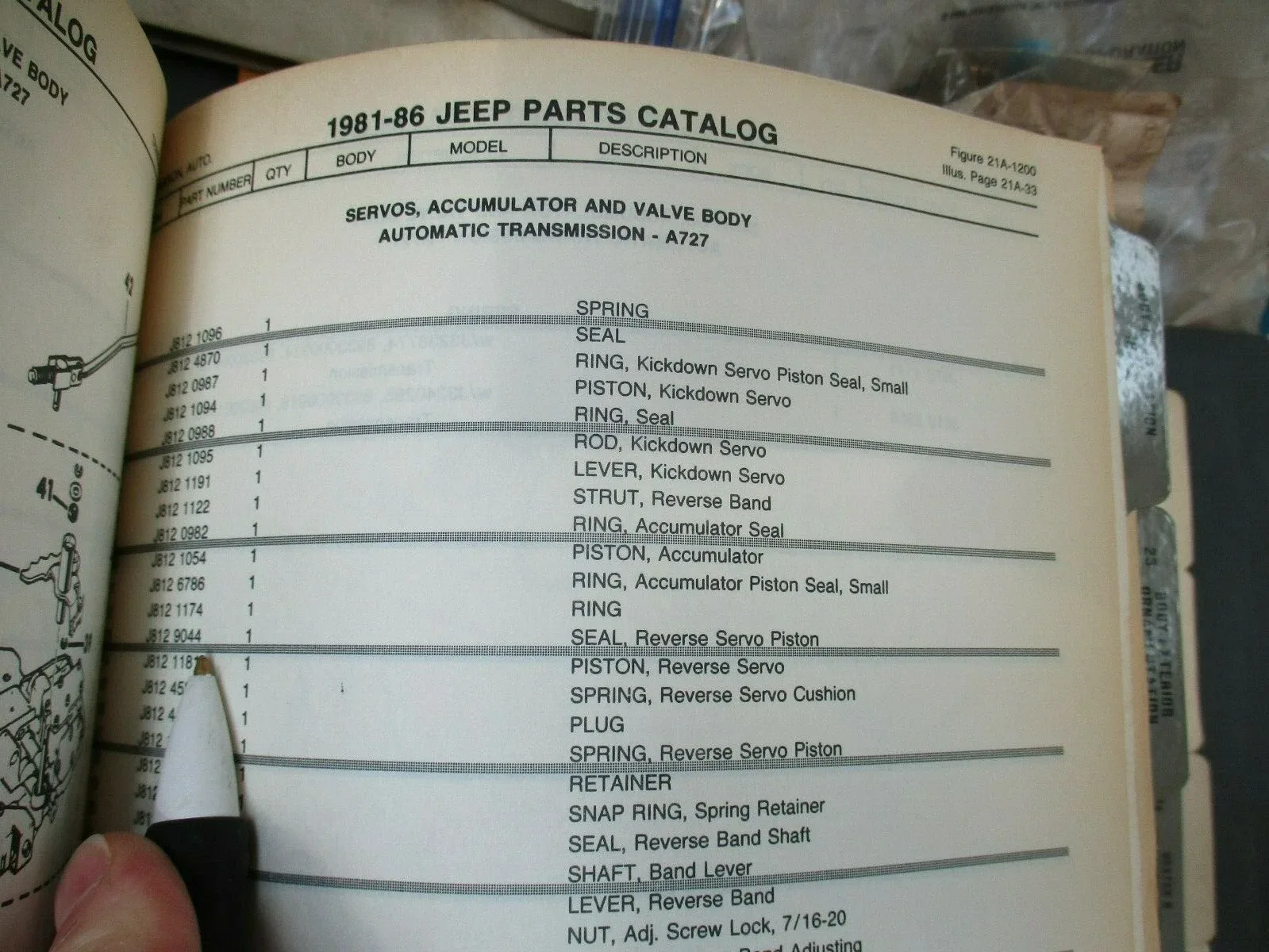 MoPar Reverse Servo Piston Seal - NOS - '70'-80's Jeep - P/N J8120993 image 3