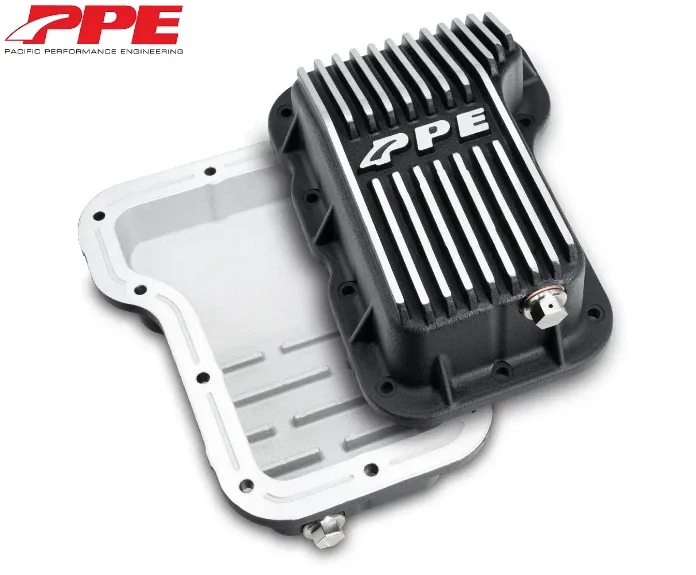 PPE Heavy Duty Brushed Aluminum Oil Pan Kit For 2018-2026 Jeep Wrangler 2.0L