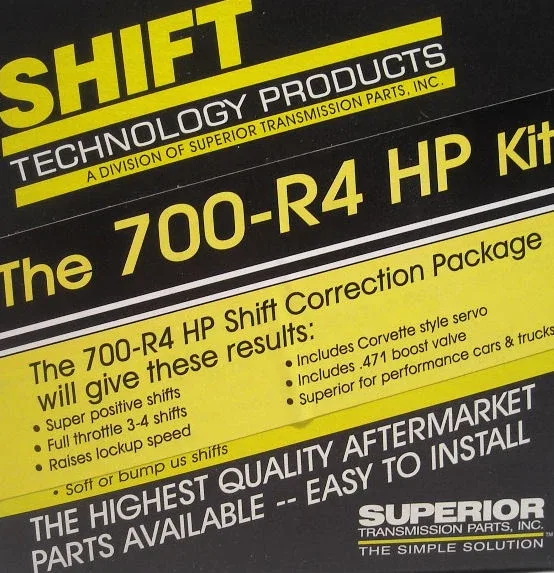 Superior K700-R4-HP 700R4 700-R4 4L60 Shift Kit With Boost valve Corvette Servo image 2