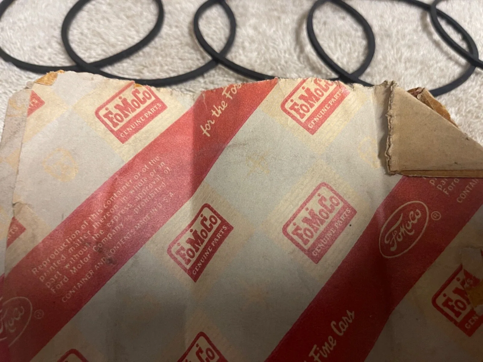 NOS FORD B9A-77357-A 1960-64 FALCON FAIRLANE AUTO TRANS FRONT BAND SERVO SEAL image 4