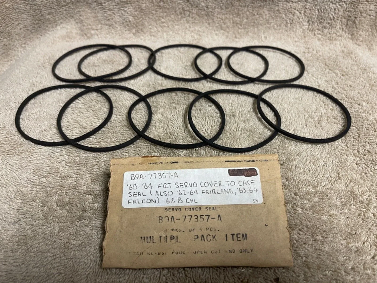 NOS FORD B9A-77357-A 1960-64 FALCON FAIRLANE AUTO TRANS FRONT BAND SERVO SEAL