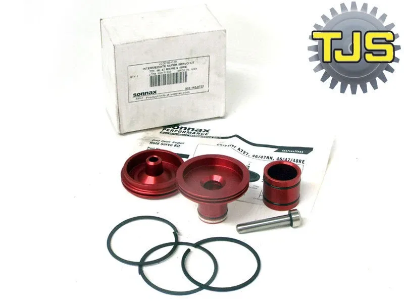 Sonnax/TJS 47RE 48RE A618 2nd Gear Servo + Rear Servo Piston + Accumulator Kit - 22301B-01K/22841-04K/22912C