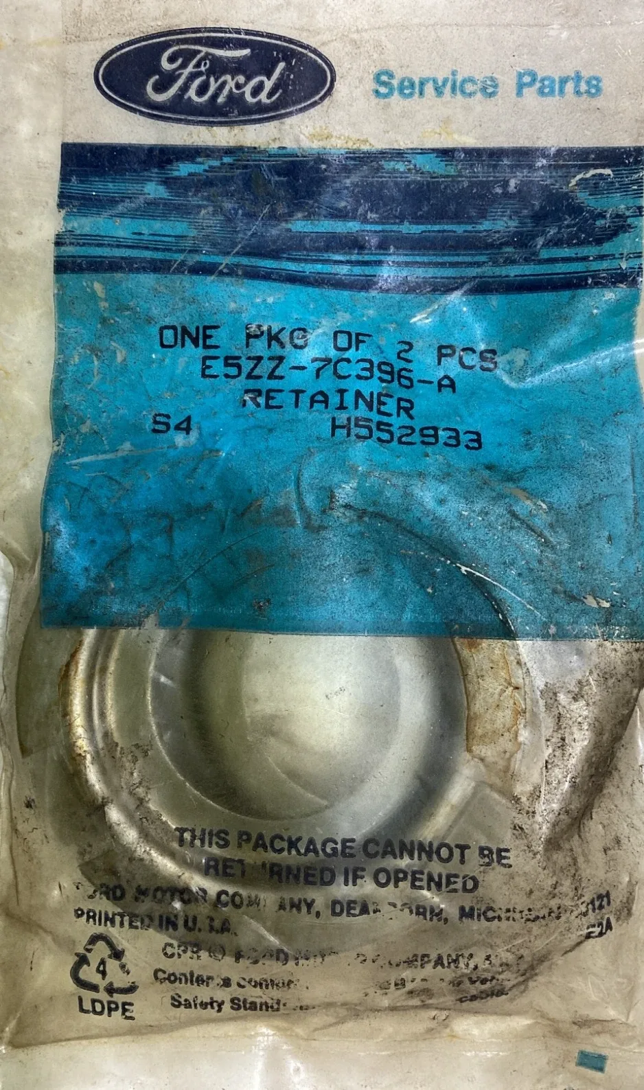 Ford Automatic Transmission Servo Piston Retainer E5ZZ-7C396-A 2pc Lot OEM