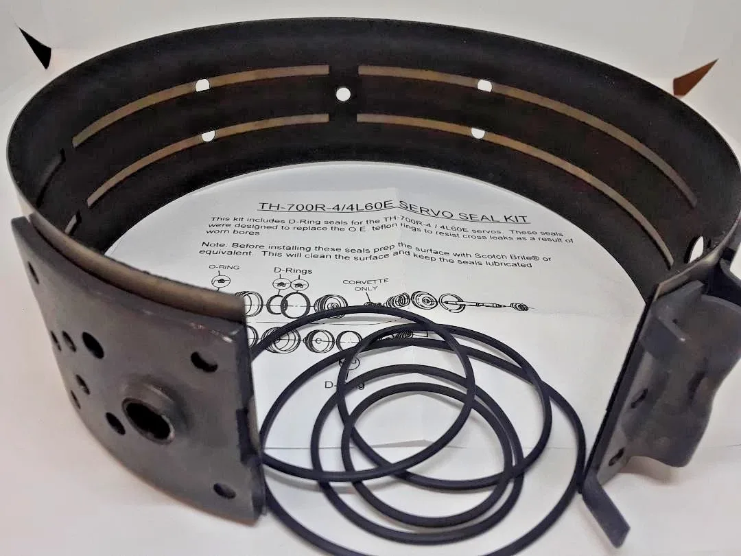 . 700 / 4L60E Carbonite Fiber Band EXTRA Wide 2.6" with Super Seal Servo D Rings image 2
