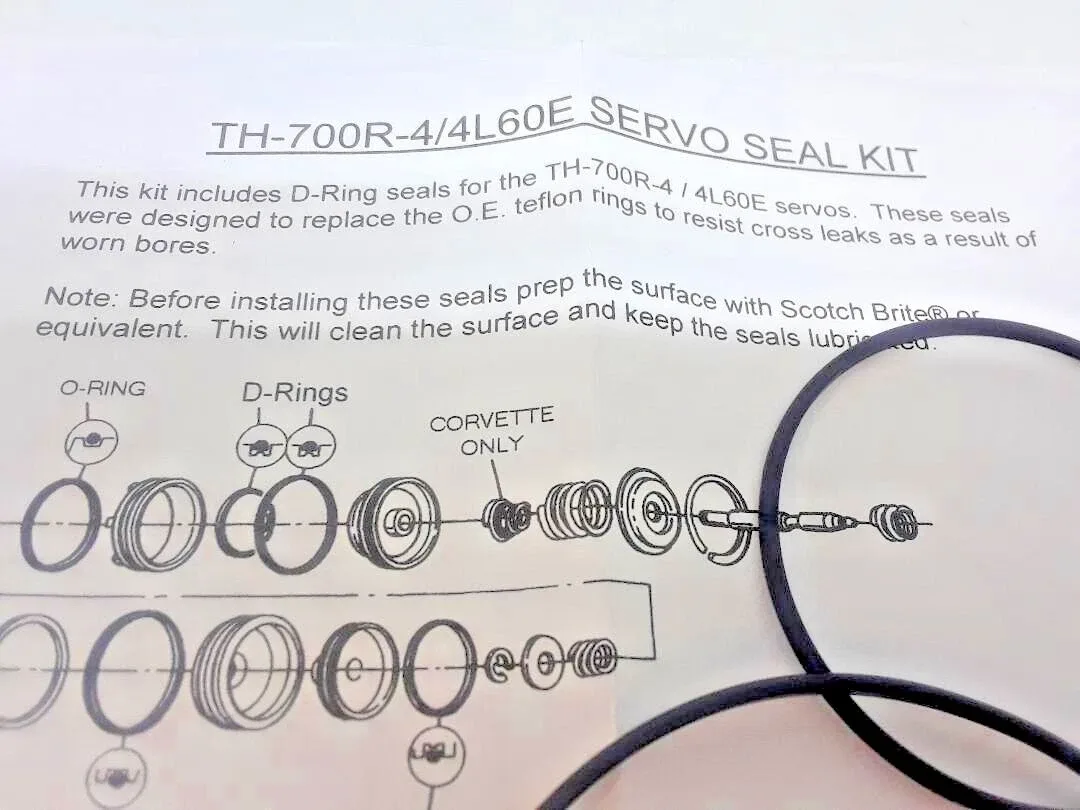 TJS k33900-4 Viton Servo Sealing Rings for 4L60E / 700R4 image 2