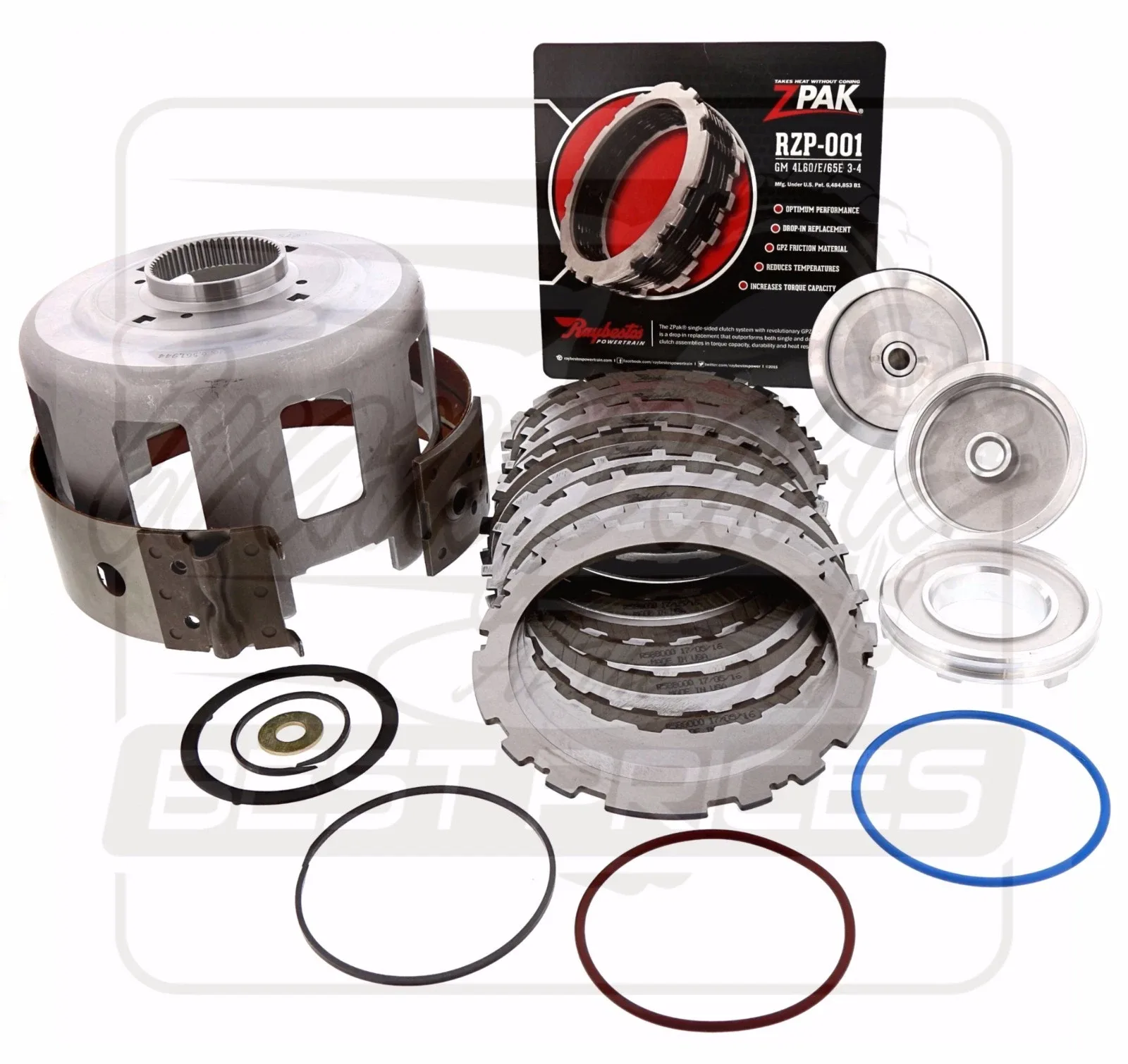 Fits Chevy 700-R4 4L60 4L60E 4L70E Z-Pak Rebuild Kit Servo Red Band BEAST image 2