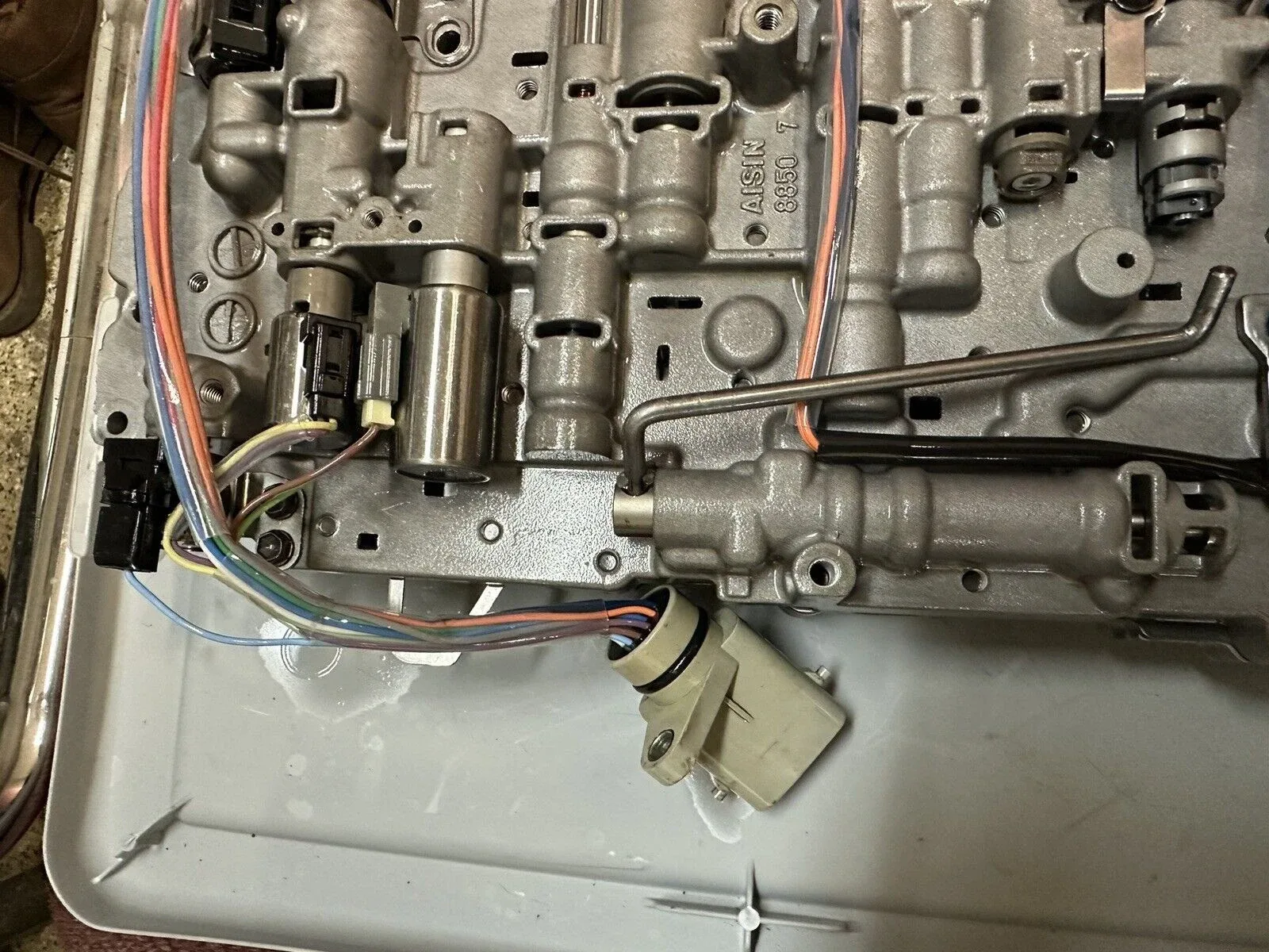 Toyota A750E/A750F Transmission Valve Body w/ Solenoids - VB Plate Code T05 T06 image 4