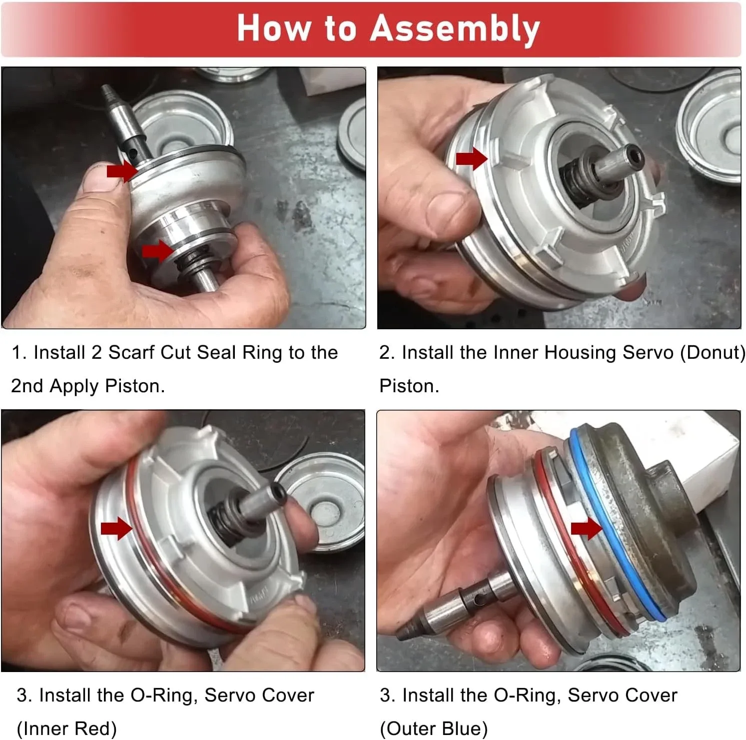 GM 4L60 / 4L60E / 4L65E TH700-R4 Servo Piston Upgrade Kit WIQP1910 image 3