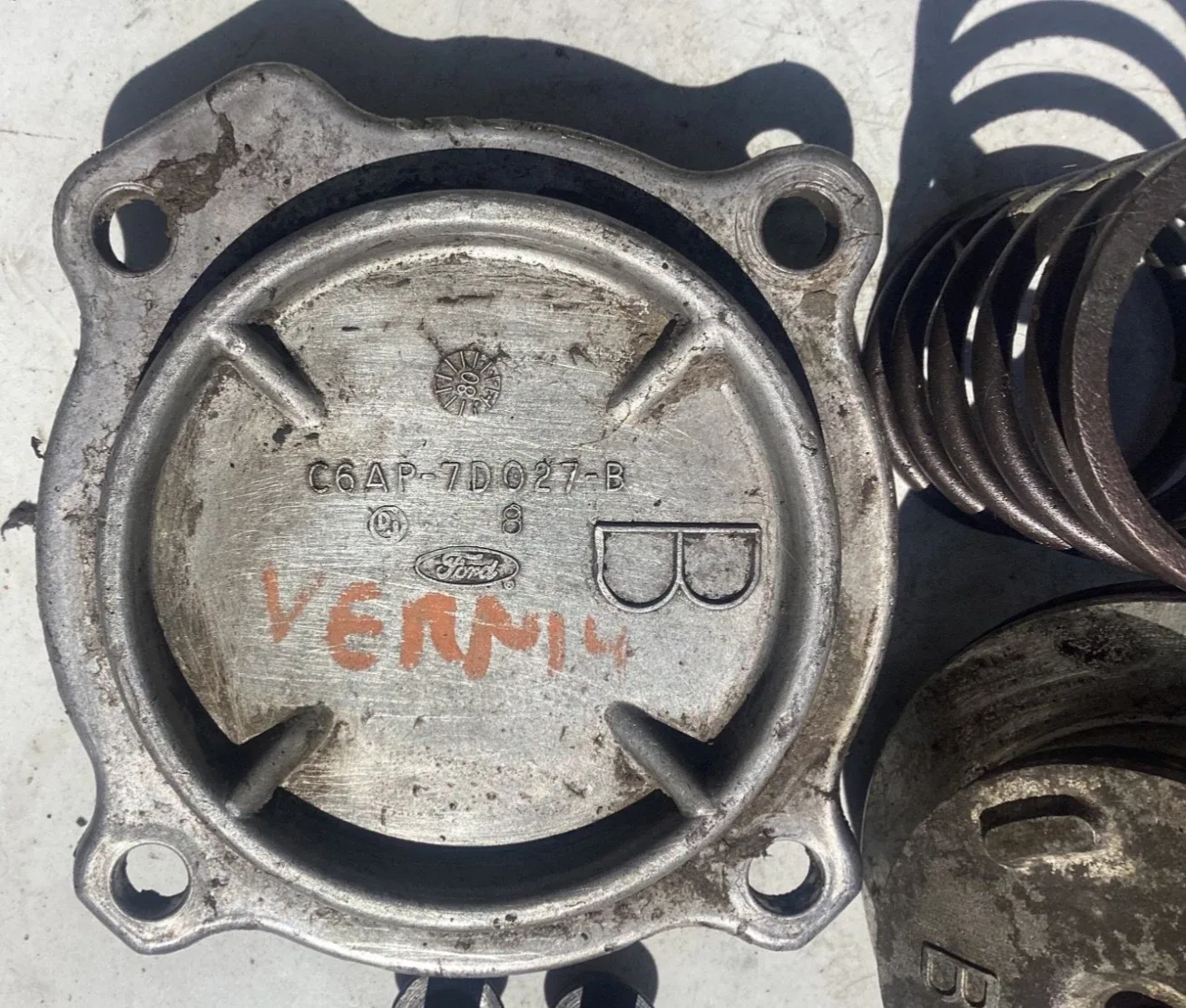 Ford C4 Transmission B-Servo OEM Used with Spring & Bolts image 2