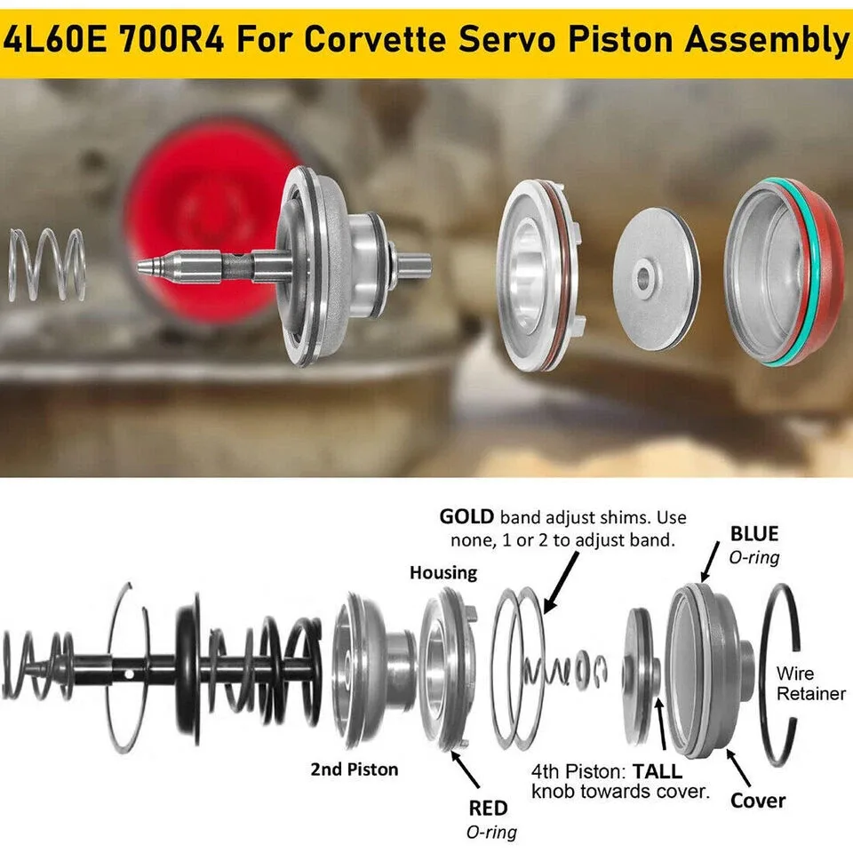 1982-2014 Corvette Servo Piston Kit SPQP1562 for 4L60E / 700R4 image 4