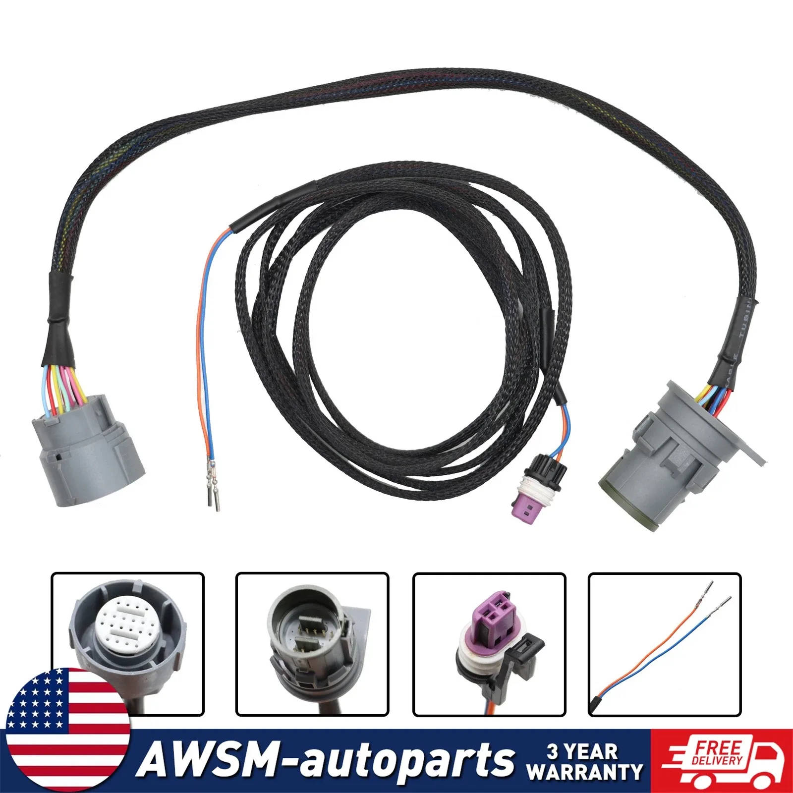 4L60E to 4L80E 18" Transmission Wire Adapter Harness for LS1/LM7/LQ4 5.3