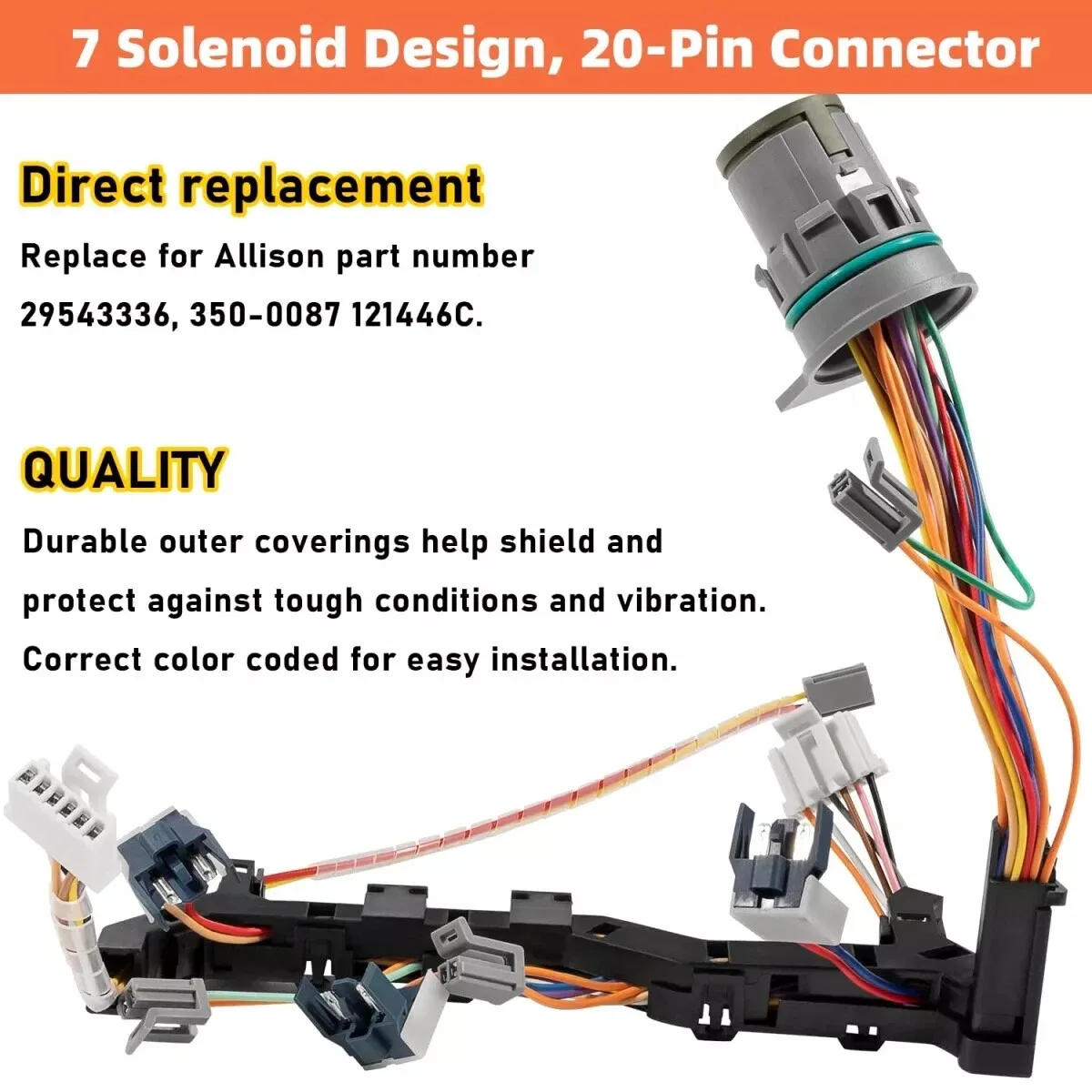 2006-2009 Allison 1000/2000/2400 Transmission Wiring Harness FXQP01569 image 4