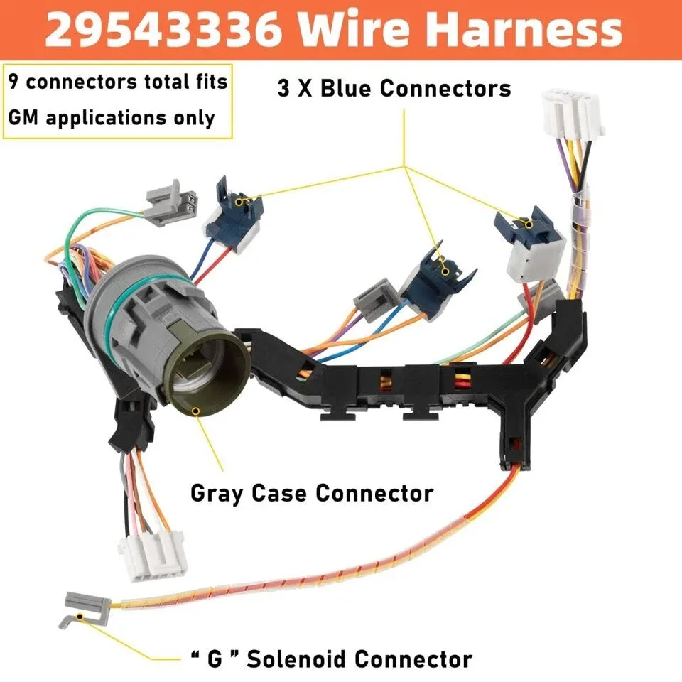 2006-2009 Chevy/GMC Duramax Allison 6-Speed Transmission Wiring Harness - 29543336 image 3