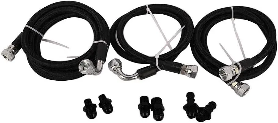 1996-2002 Dodge Ram 5.9L 47RE Transmission Cooler Lines Kit SS image 4