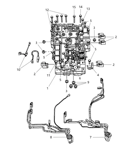 Mopar Valve Body Solenoid Harness 68019703AB image 2