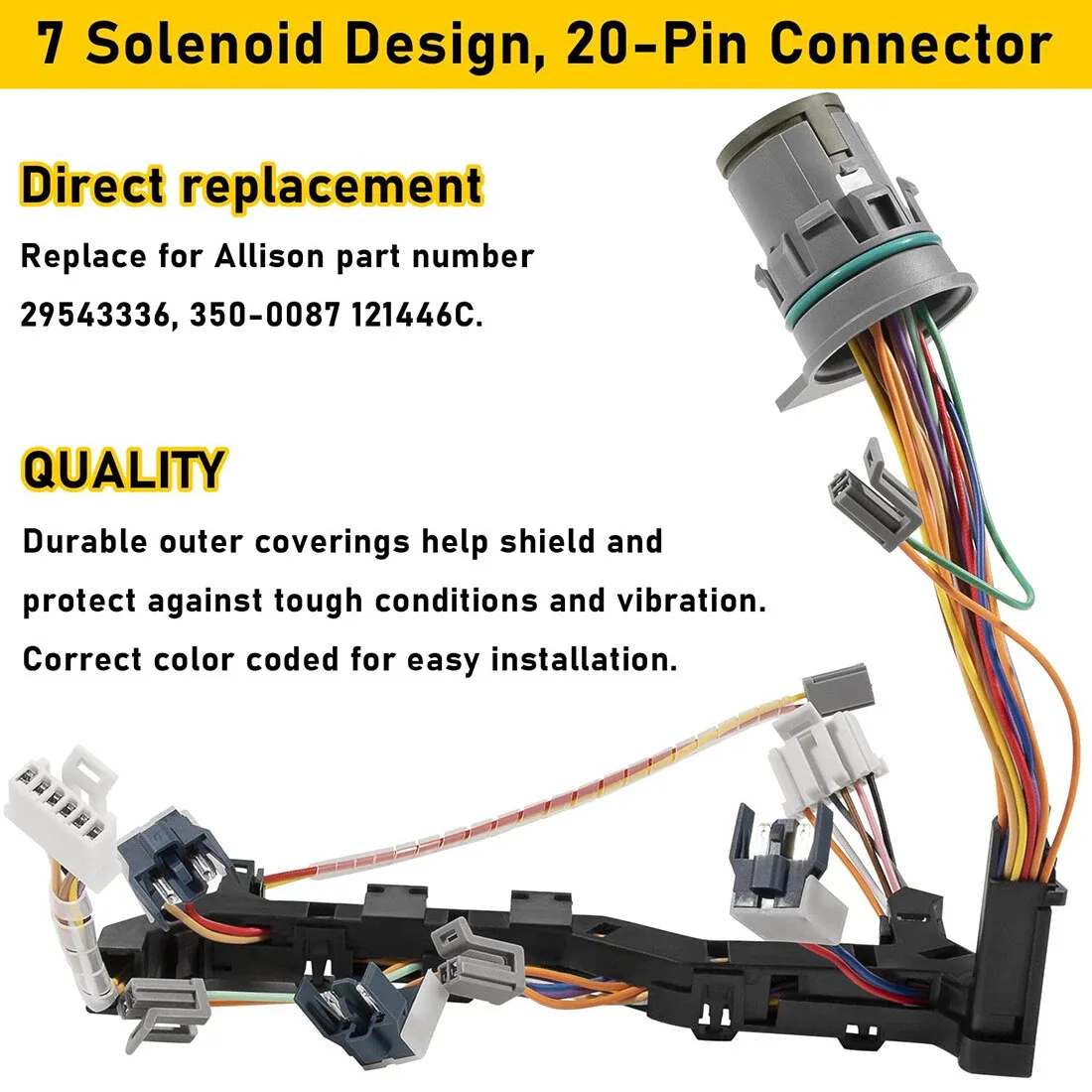 2006-2009 Chevy & GMC Allison 7-Solenoid Transmission Wire Harness image 4