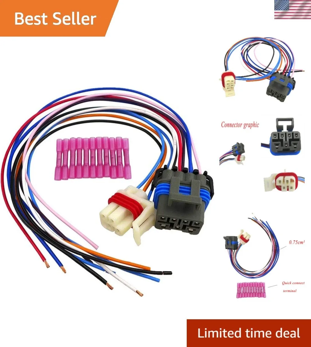 High-Temp GXL 7- & 4-Wire Wiring Harness for 4L60E / 4L80E