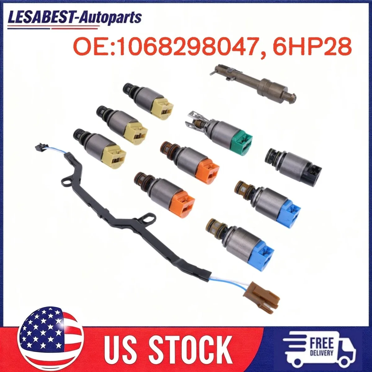 BMW 528i / 740i 6HP28 Transmission Solenoid Valve Kit — 1068298047