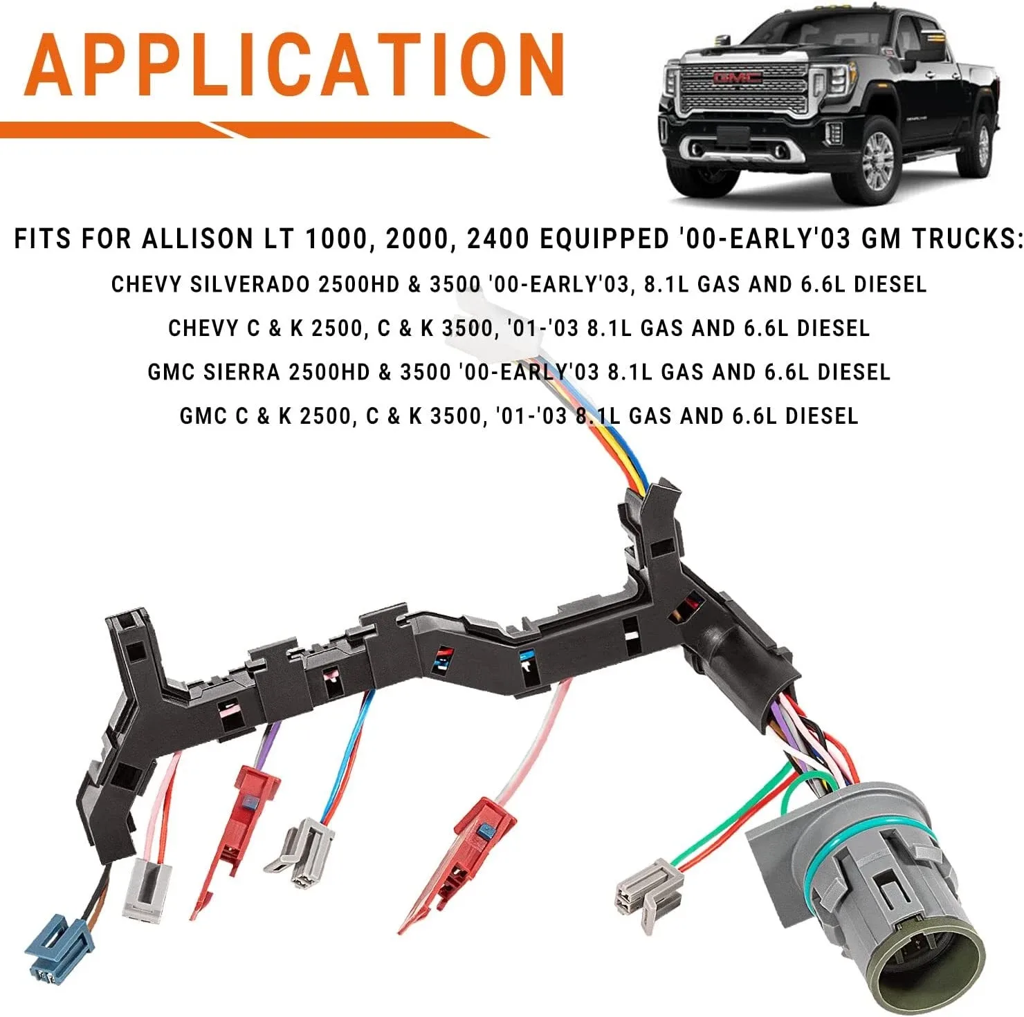 1999-2003 GM Duramax Transmission Wiring Harness — LUAUTO 99-03 for Allison 1000/2000 5-Speed image 3