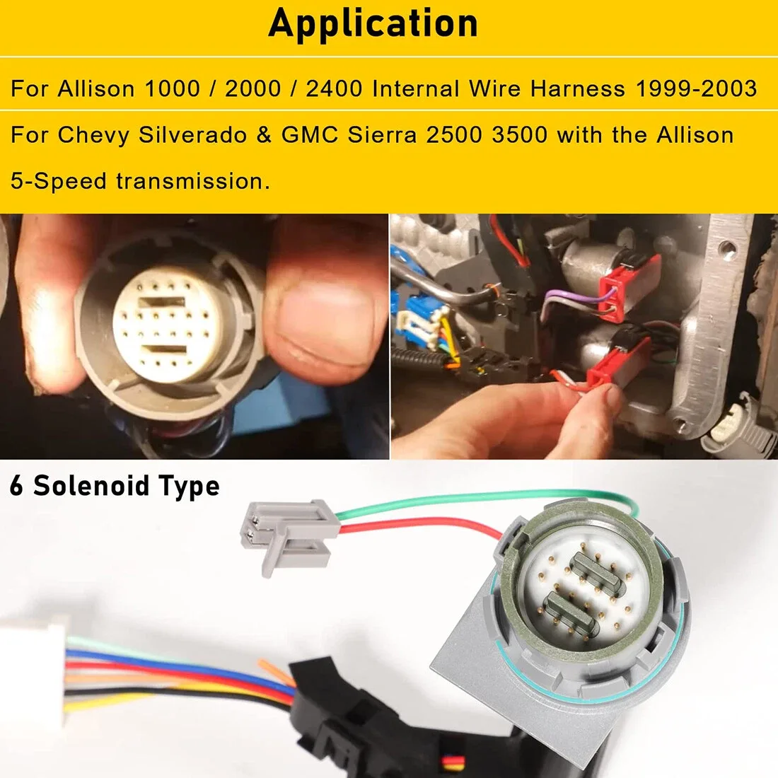1999-2003 Allison 1000/2000/2400 5-Speed Transmission Wiring Harness – 29541371 image 3