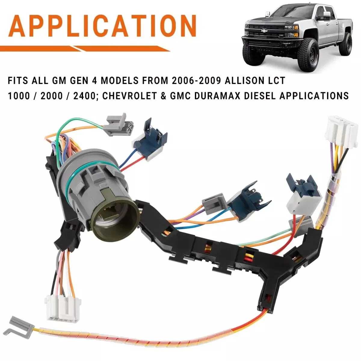 2006-2009 Chevy GMC Allison 1000/2000/2400 6-Speed Transmission Wiring Harness - 29543336 image 3
