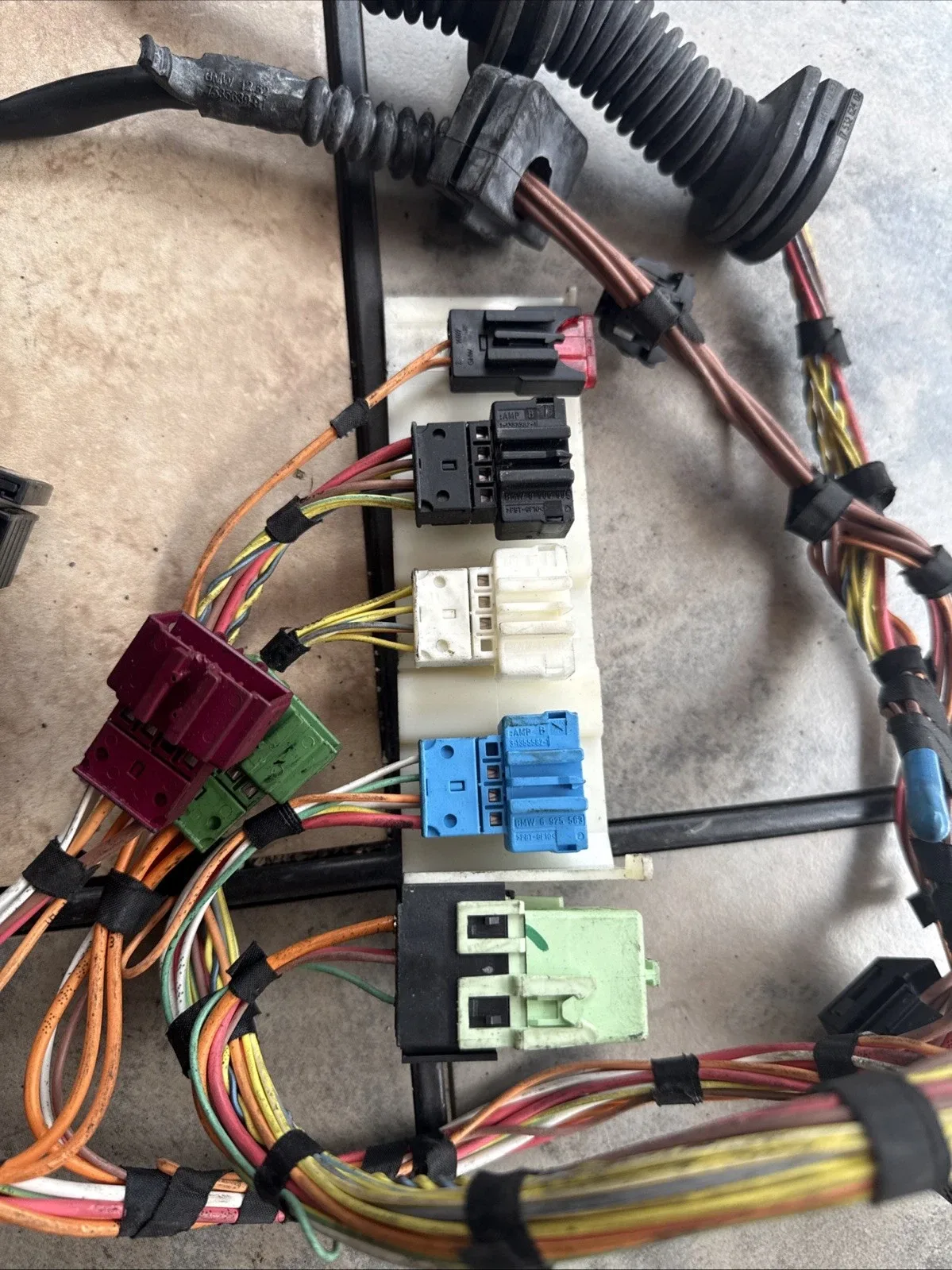2004-2009 BMW 525I RWD SIDE WIRING HARNESS TRANSMISSION OEM image 4