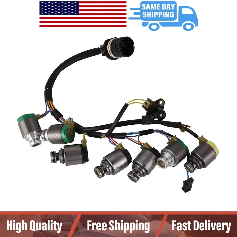 Replacement Transmission Solenoids & Integrated Wiring Harness Kit For BMW