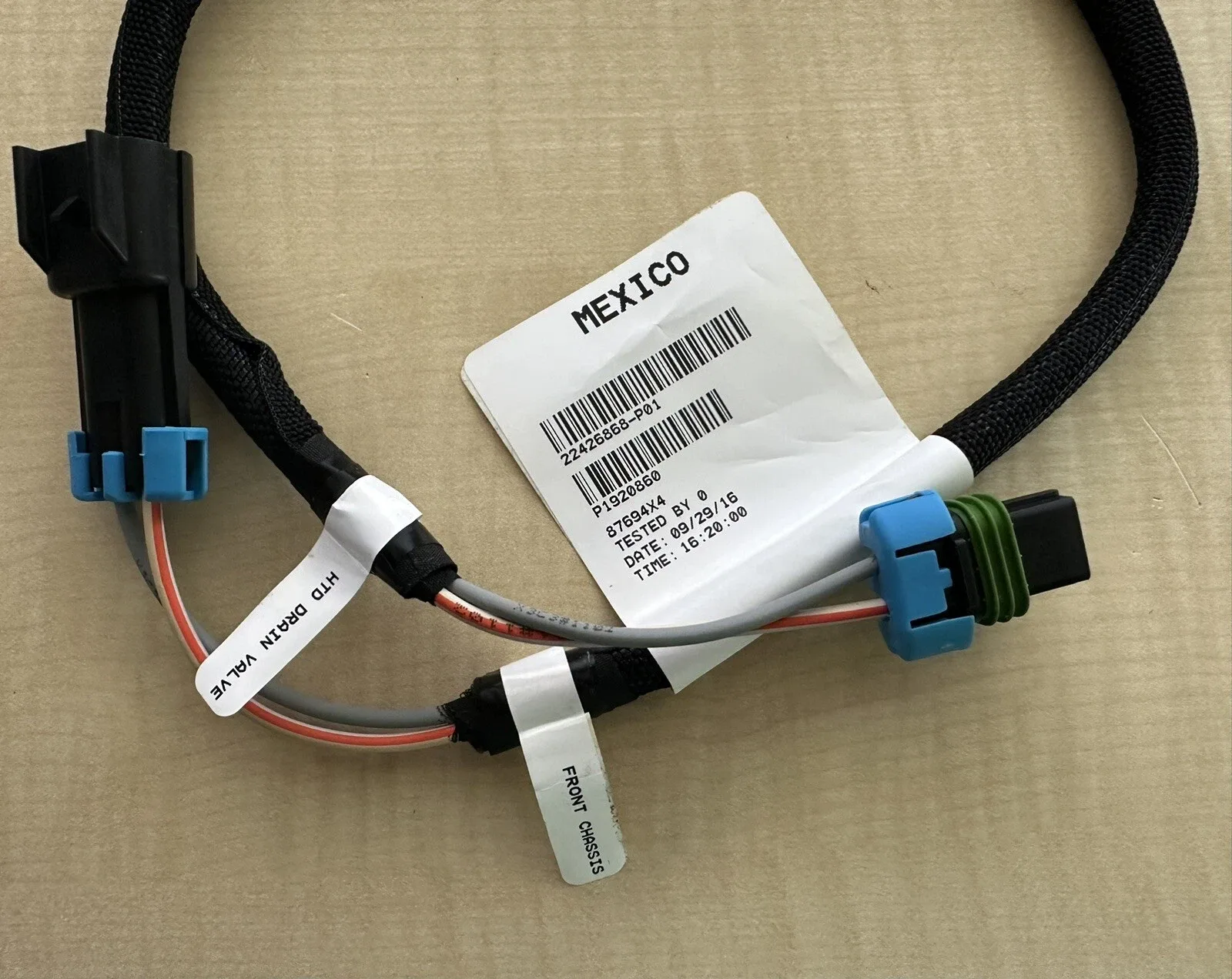 Mack Transmission Temperature Sensor Pigtail F11 Volvo wire cable 22426868 truck image 2
