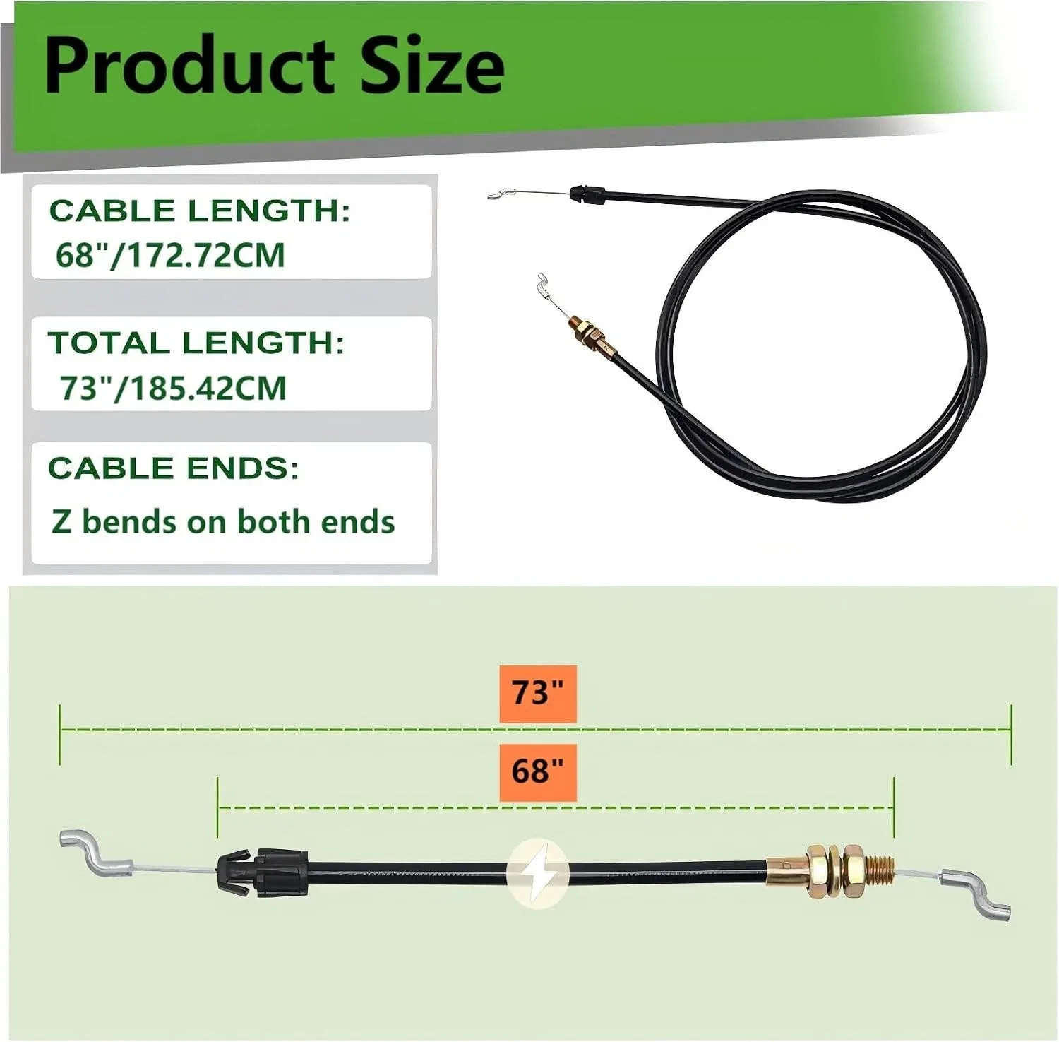 MTD / Cub Cadet Transmission Shift Cable 946-0935A (Fits 13A-325-101) image 4
